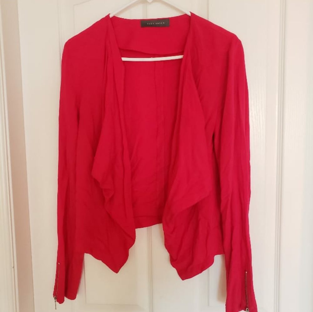 Ruffles open blazer